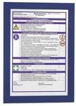Durable 487207 selbstklebender Informationsrahmen Magaframe A4, blau