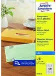 Avery Zweckform J4720-25 Adress-Etiketten, A4 45,7 x 21,2 mm, 25 Bogen/1.200