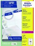 Avery Zweckform L7163-40 Adress-Etiketten, A4 mit ultragrip, 99,1 x 38,1 mm, 40