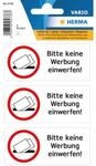 HERMA Hinweisetiketten Bitte keine Werbung einwerfen, 1 Bogen