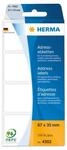 HERMA Adressetiketten, wei&szlig;, 67 x 35mm, 250 St&uuml;ck