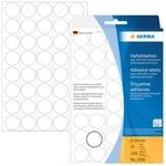 HERMA Etikett Farbpunkt wei&szlig; &Oslash; 19mm 1280 St.