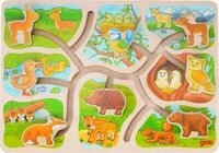 goki 57749 Schiebepuzzle Wer geh&ouml;rt zu wem?