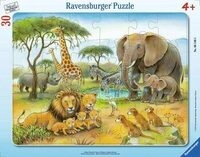 RAVENSBURGER 6146 Kinderpuzzle Afrikas Tierwelt