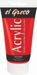 C.KREUL 28527 KREUL el Greco Acrylic Echtrot 150 ml Tube