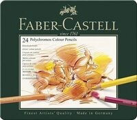 FABER-CASTELL 110024 Farbstift Polychromos 24er Metalletui