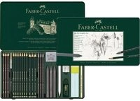 FABER-CASTELL 112974 Set Pitt Graphite gro&szlig; 26er Metalletui