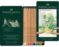 FABER-CASTELL 112112 Farbstift Pitt Pastel 12er Metalletui