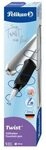 Pelikan 947101 Pelikan Twist&reg; F&uuml;ller f&uuml;r Rechts- und Linksh&auml;nder, Silver, Feder M