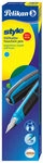 PELIKAN 801263 Pelikan F&uuml;ller Style f&uuml;r Rechts- und Linksh&auml;nder, Neon Blau, Feder