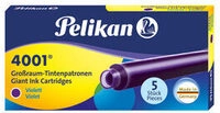 PELIKAN 310664 Pelikan Gro&szlig;raum-Tintenpatronen 4001&reg;, Violett, 5 St&uuml;ck
