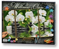 SCHIPPER 609260681 MNZ - Malen nach Zahlen MEISTERKLASSE Triptychon - Wellness-Oase