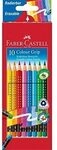 FABER-CASTELL 116613 Buntstift Colour Grip radierbar 10er Kartonetui