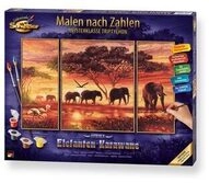 SCHIPPER 609260455 MNZ - Malen nach Zahlen Afrika - Elefantenkarawane