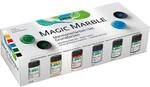 KREUL 73600 Marmorierfarbe Magic Marble, 6 x 20 ml