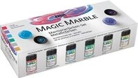 C.KREUL 73610 KREUL Magic Marble Marmorierfarben Set Metallic 6 x 20 ml
