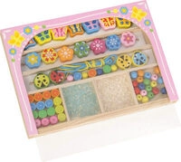LENA&reg; 32023 Party Beads Holzf&auml;delperlen