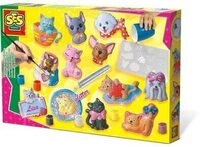 SES 01154 Gipsgie&szlig;set Hunde und Katzen