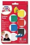 STAEDTLER&reg; FIMO&reg; kids 8032 ofenh&auml;rtende Modelliermasse, Materialpackung "Basic", 6