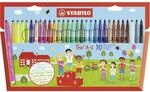 Filzstift - STABILO Trio A-Z - 30er Pack - mit 30 verschiedenen Farben