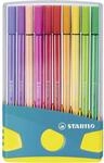 Premium-Filzstift - STABILO Pen 68 ColorParade in t&uuml;rkis - 20er Tischset - mit 20
