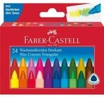 Faber-Castell Dreikant Wachsmalkreide Kartonetui, 24-teilig