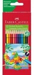 FABER-CASTELL 116512 Buntstift dreikant 12er Kartonetui