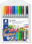 STAEDTLER 320 NWP12 Doppelfasermaler NC 12 St&uuml;ck Etui