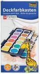 Idena Deckfarbkasten 24 Farben und 1 Tube Deckwei&szlig;