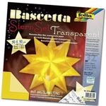Folia Bascetta-Stern Bastelset, Transparentpapier 115g/m&sup2;, gelb 30 x 30cm