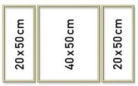 SCHIPPER 605140707 MNZ - Malen nach Zahlen Alurahmen Triptychon 50 x 80 cm