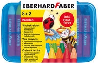 FABER 524011 Wachsmalstift EFA Wachskreide Plastikbox