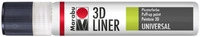 Marabu 180309670 Marabu 3D-Liner 3D-Wei&szlig; 670, 25 ml