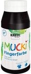 KREUL 23212 MUCKI Fingerfarbe Schwarz 750 ml