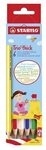 STABILO 203/2-06 Dreikant-Buntstift - STABILO Trio dick - 6er Pack - mit 6