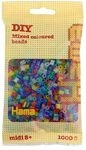 HAMA 207-54 Perlen-Beutel 1000 St&uuml;ck, Glittermix