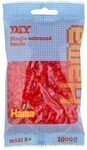 HAMA 207-13 Perlen-Beutel 1000 St&uuml;ck, transparent rot