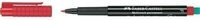 FABER-CASTELL 151321 Marker MULTIMARK permanent F rot