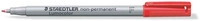 STAEDTLER&reg; Lumocolor&reg; non-permanent pen 316 Universalstift F, rot