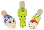 GOKI 61972 Minitr&ouml;ten Tiere L= 7,8 - 9,9 cm, Holz, 3-fach sortiert