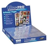 ULTRA PRO 81443 9-Pocket Silver Series Pages