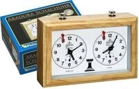 PHILOS 4680 Schachuhr Aradora, mechanisch, Holzgeh&auml;use