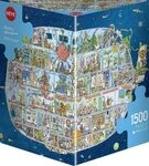 HEYE 29841 Puzzle 1500 Teile Spaceship Triangular
