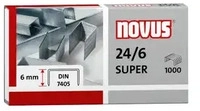 NOVUS 040-0026 Heftklammern 24/6 DIN SUPER 1.000 St&uuml;ck, Schenkell&auml;nge 6 mm