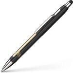 SCHNEIDER 138703 Kugelschreiber Epsilon Touch schwarz-gold, Mine 755 XB blau