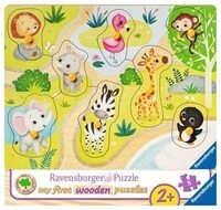 RAVENSBURGER 3687 Kinderpuzzle Unterwegs im Zoo