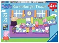 RAVENSBURGER 9099 Kinderpuzzle Peppa in der Schule