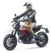 BRUDER 63051 Scrambler Ducati Desert Sled mit Fahrer