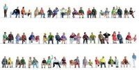 NOCH 47402 TT Mega-Spar-Set &ldquo;Sitzende&rdquo; 60 Figuren, ohne B&auml;nke