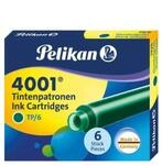 Pelikan Tintenpatronen 4001 TP/6, dunkelgr&uuml;n 6 St&uuml;ck